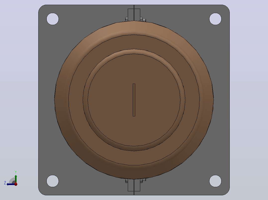 CB-CWB-CWW-35-40.5KV／800A-1000A-1250A户外高压穿墙套管[CWB-35／400]后视图