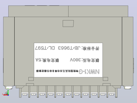NWK1-G智能型低压无功功率自动补偿控制器三维模型202202后视缩略图