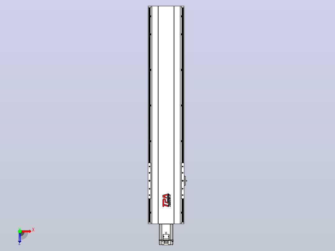 日规模组半封闭丝杆TPA-HNR-202D-2510C-L800-M-C-P75-N3俯视图