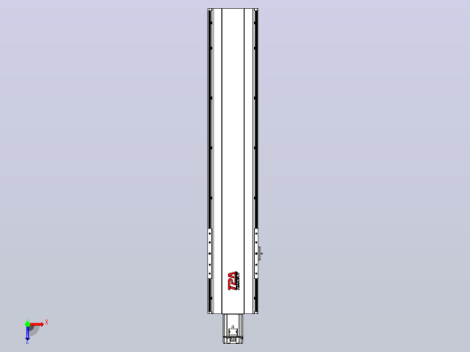 日规模组半封闭丝杆TPA-HNR-202D-2510C-L800-M-C-P75-N3俯视缩略图