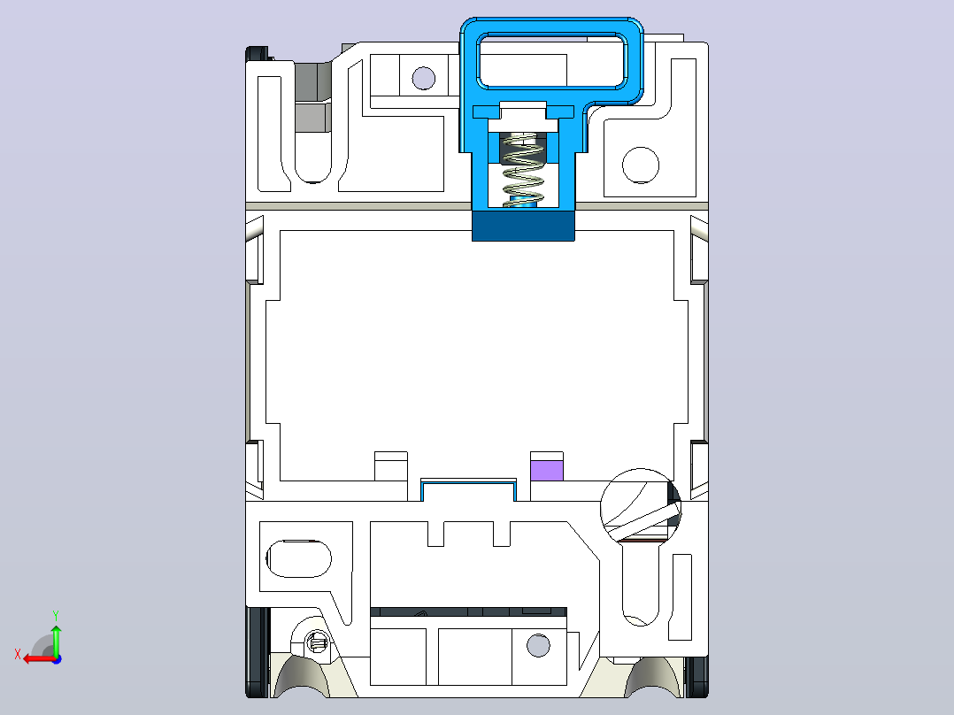 NC1-25Z交流接触器三维模型202301后视图