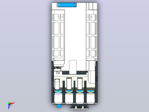 NC1-25Z交流接触器三维模型202301俯视缩略图