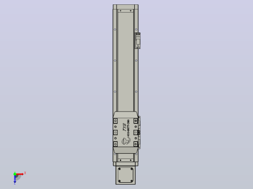 TH8-L300-B5-BC轨道内嵌式模组滑台俯视缩略图