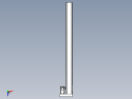日规模组半封闭丝杆TPA-HNR-105D-1610C-L1200-ML-Y-P40-N3俯视缩略图