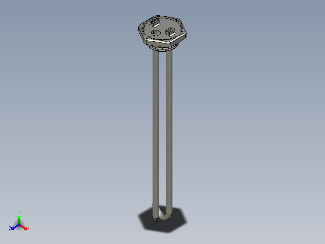 加热器 RCT TW3 PA 1500_220正等轴测图