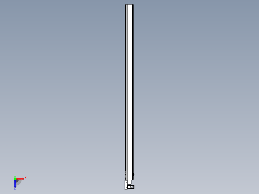 皮带直线轴半封闭可选导轨TPA-HNB-140D-120-L2600-ML-Y-P40-N3俯视缩略图