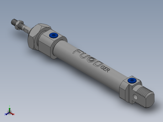 FY-MI气缸CA型[FY-8-40-CA]正等轴测缩略图
