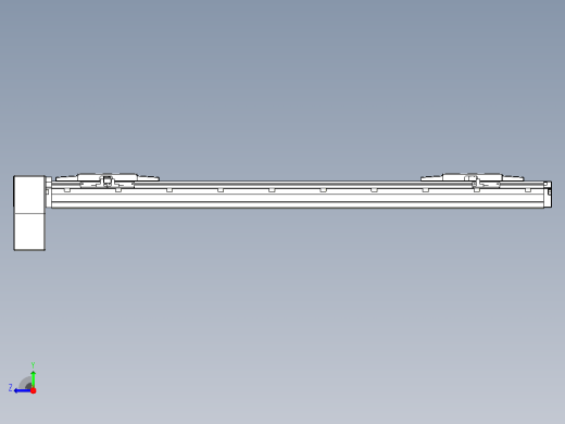 皮带直线轴双滑块型TPA-GCBS-120-P70-L250-RP-M20-N3右视缩略图