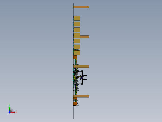 纸盒包装线后段自动化流水线sw18可编辑前视缩略图