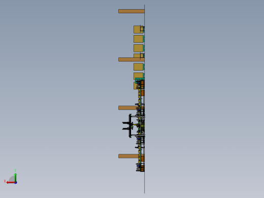 纸盒包装线后段自动化流水线sw18可编辑后视缩略图