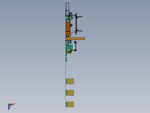 纸盒包装线后段自动化流水线sw18可编辑俯视缩略图