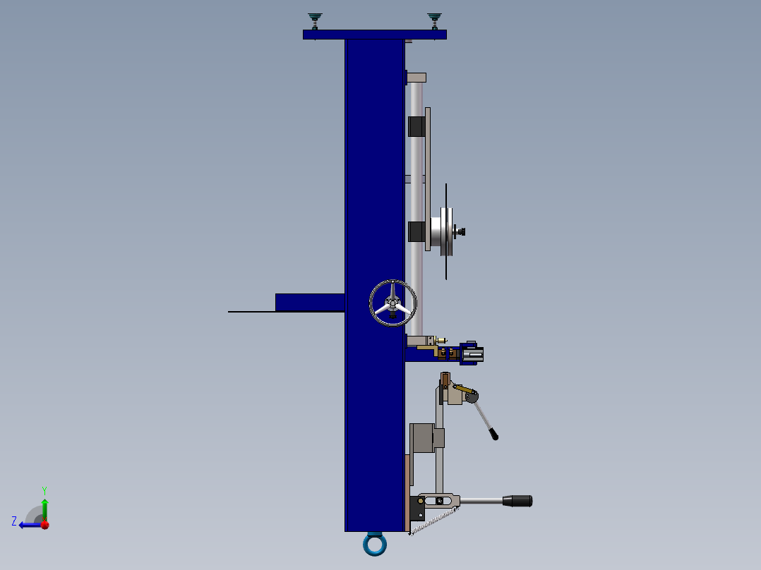 高频焊机设计（含全部文档，word、3D和2D，SW格式右视图