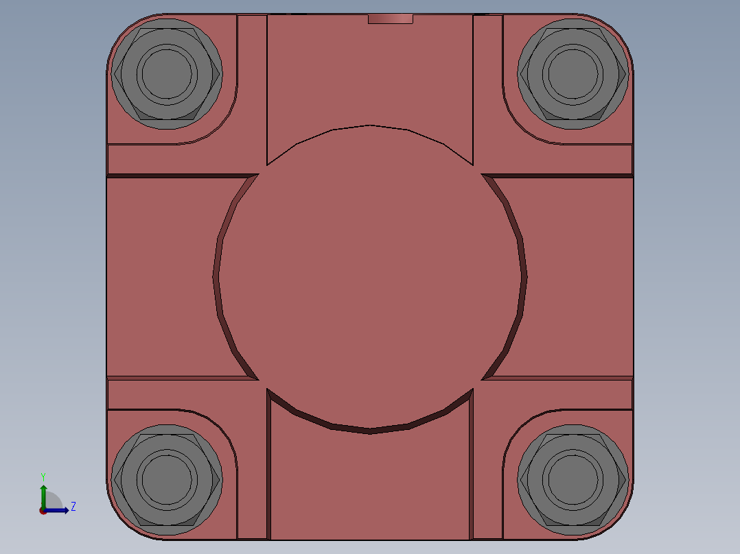 可活动的液压缸左视图