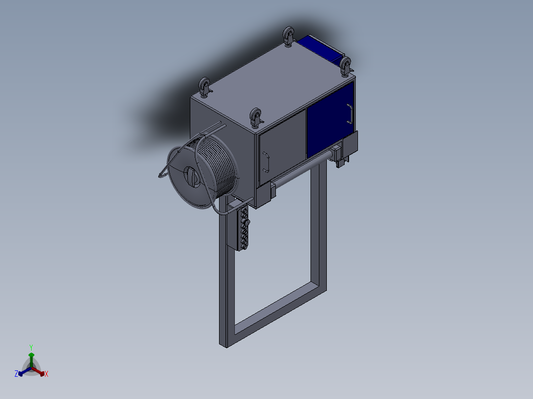 G299 打包捆扎机正等轴测图