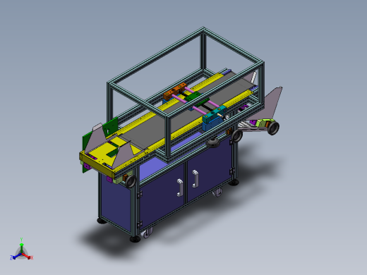非标分页激光喷码输送线正等轴测缩略图
