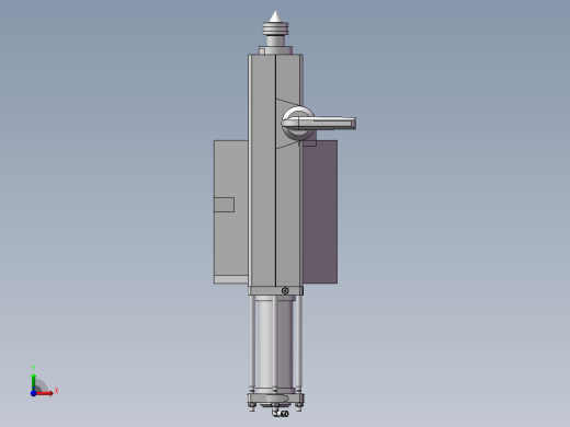 铣床液压尾座前视缩略图