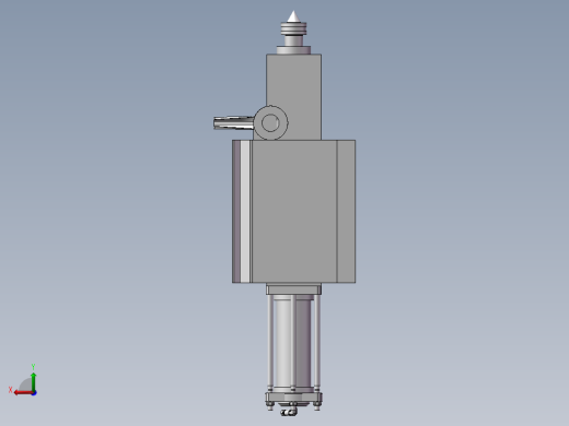 铣床液压尾座后视缩略图