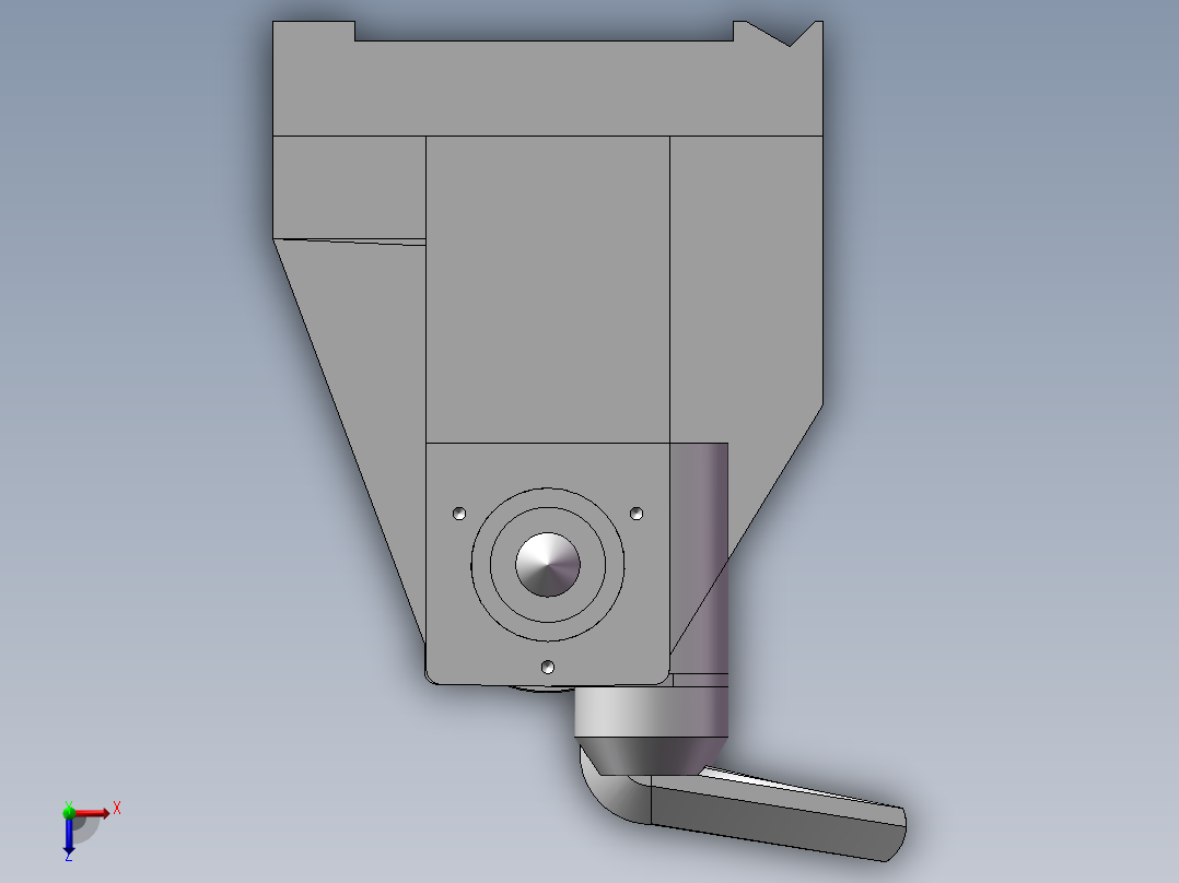 铣床液压尾座俯视图