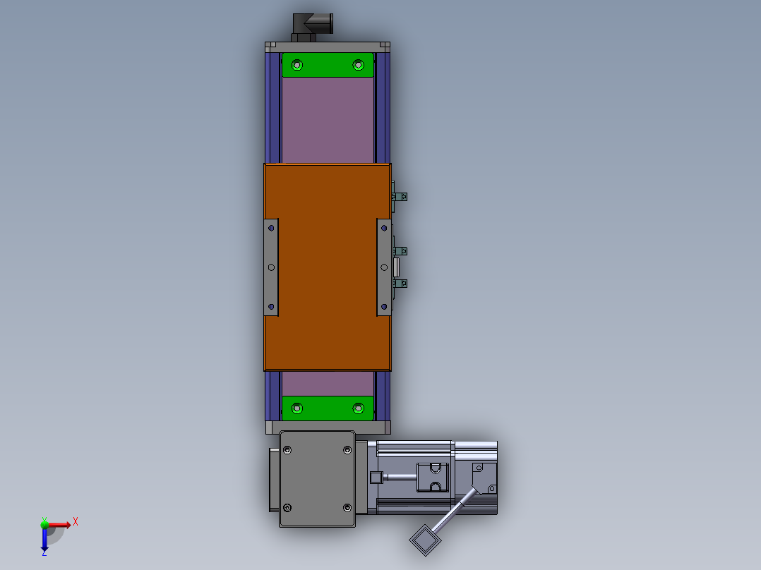 MCB同步带全封闭MCB10-LD-200W俯视图
