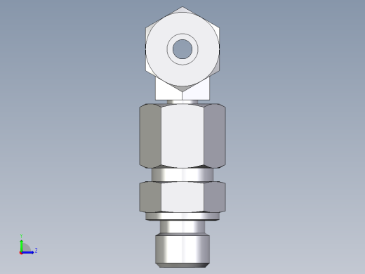 卡套式工业通用硬管接头EO_Assembled_adjustable_standpipe_branch_tee_EVT08SM71左视缩略图