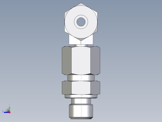 卡套式工业通用硬管接头EO_Assembled_adjustable_standpipe_branch_tee_EVT08SM71右视缩略图