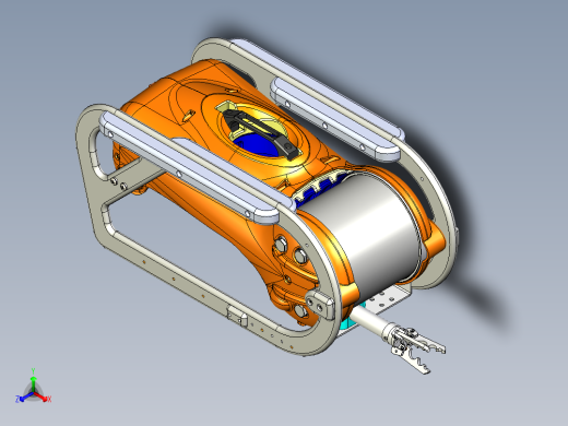 Minisub迷你潜艇水下无人机3D数模图纸 STEP格式