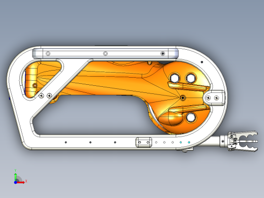 Minisub迷你潜艇水下无人机3D数模图纸 STEP格式前视缩略图