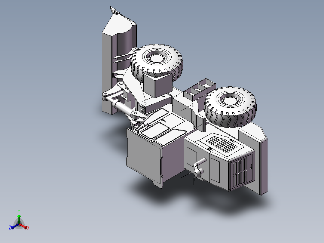 FH0453【三维建模图纸】轮式装载机工作装置设计4.24正等轴测图