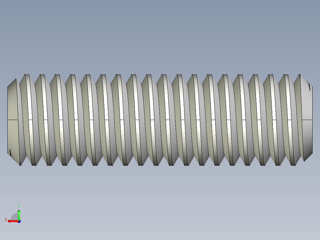 DIN 913-ISO 4026 固定螺钉-M3 L=10.STEP后视图