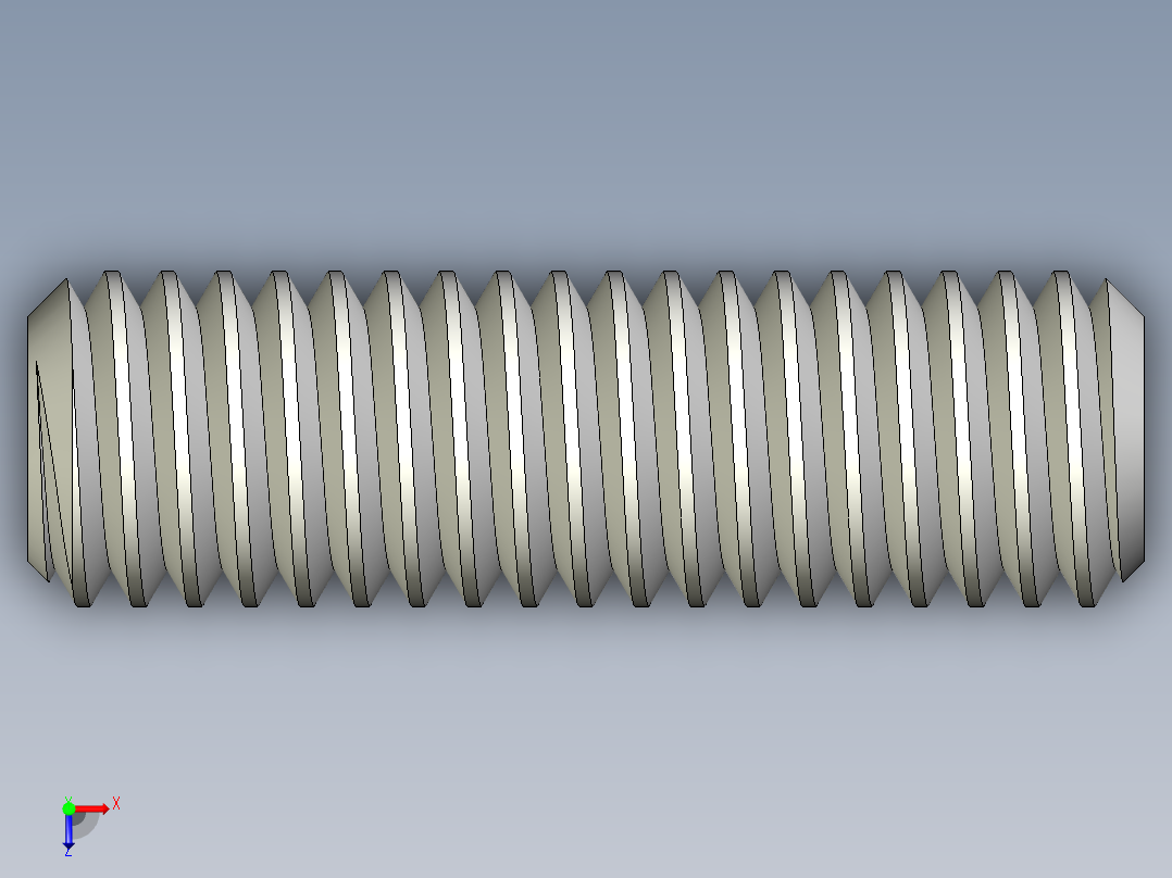 DIN 913-ISO 4026 固定螺钉-M3 L=10.STEP俯视图