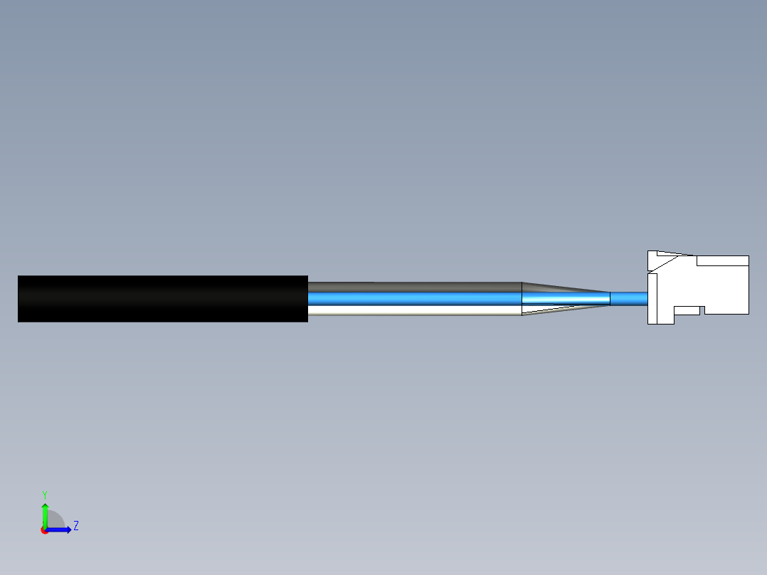 槽型光电传感器LU-E300左视图