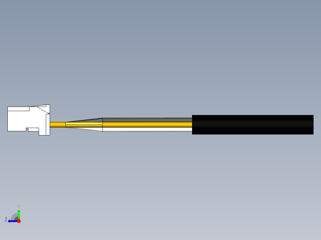 槽型光电传感器LU-E300右视图