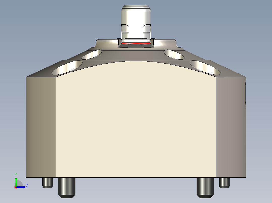 KOSMEKSFA2000-G0A-090多系列多零件图纸模型多系列多零件图纸模型左视图