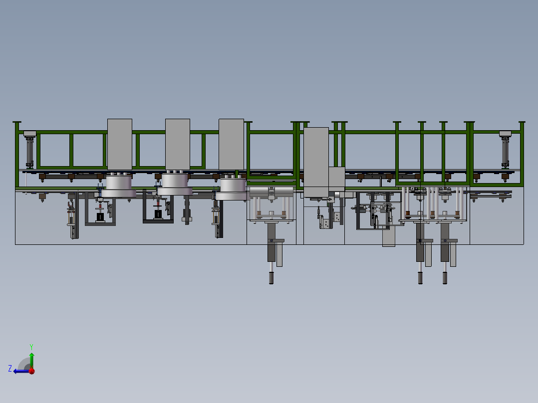 马达组装右视图