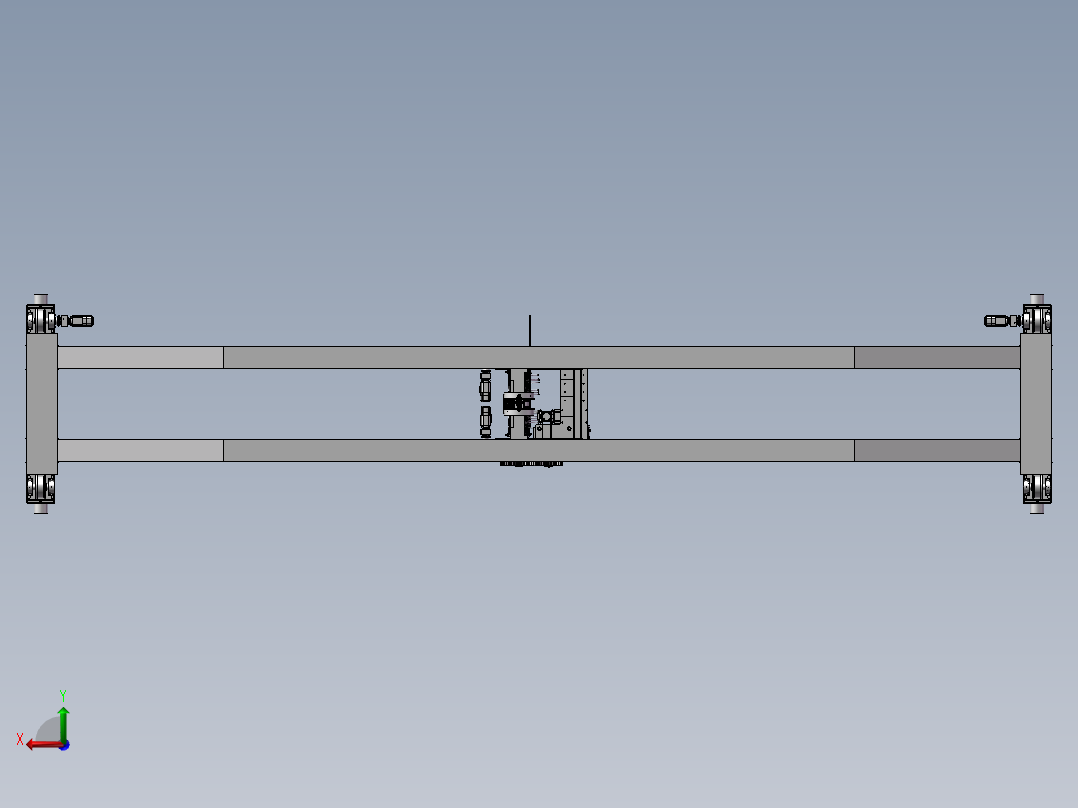 桥式起重机后视图