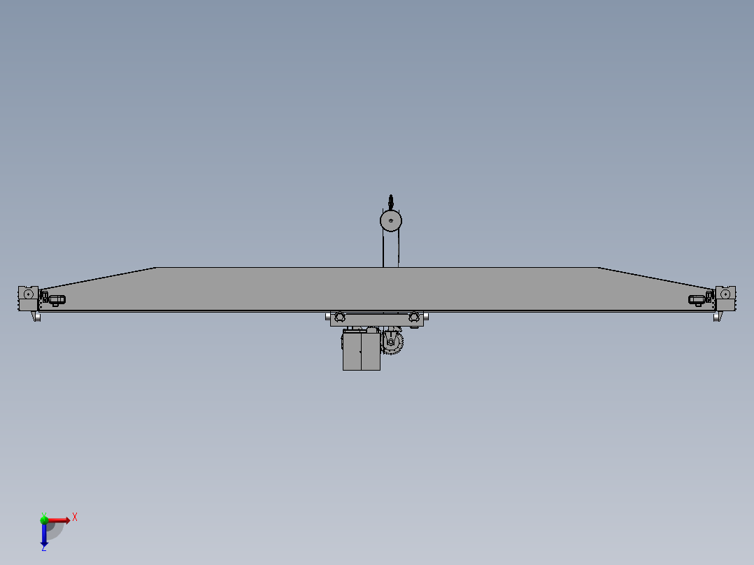 桥式起重机俯视图