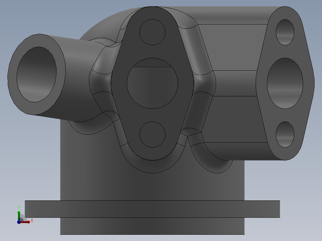 Modelo 3D模型前视图