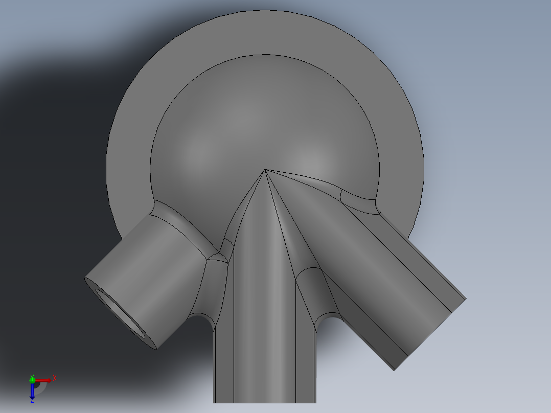 Modelo 3D模型俯视图