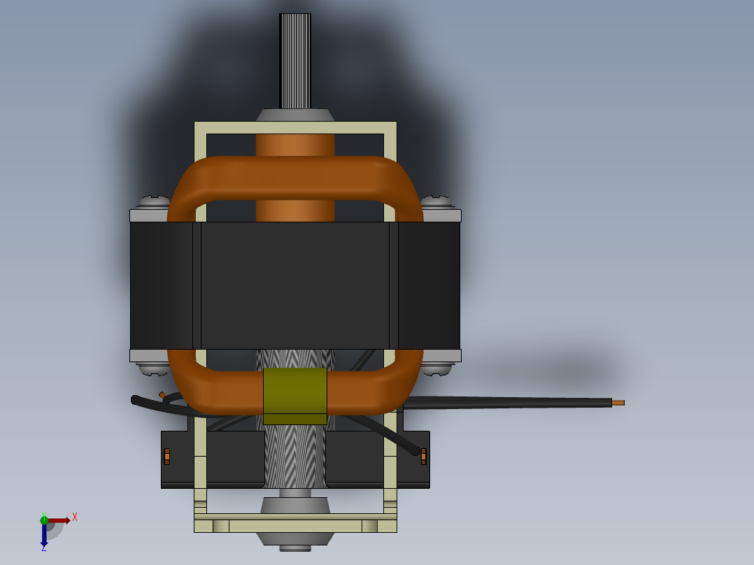 两款单相交流串励电机HC54==381226==40俯视图