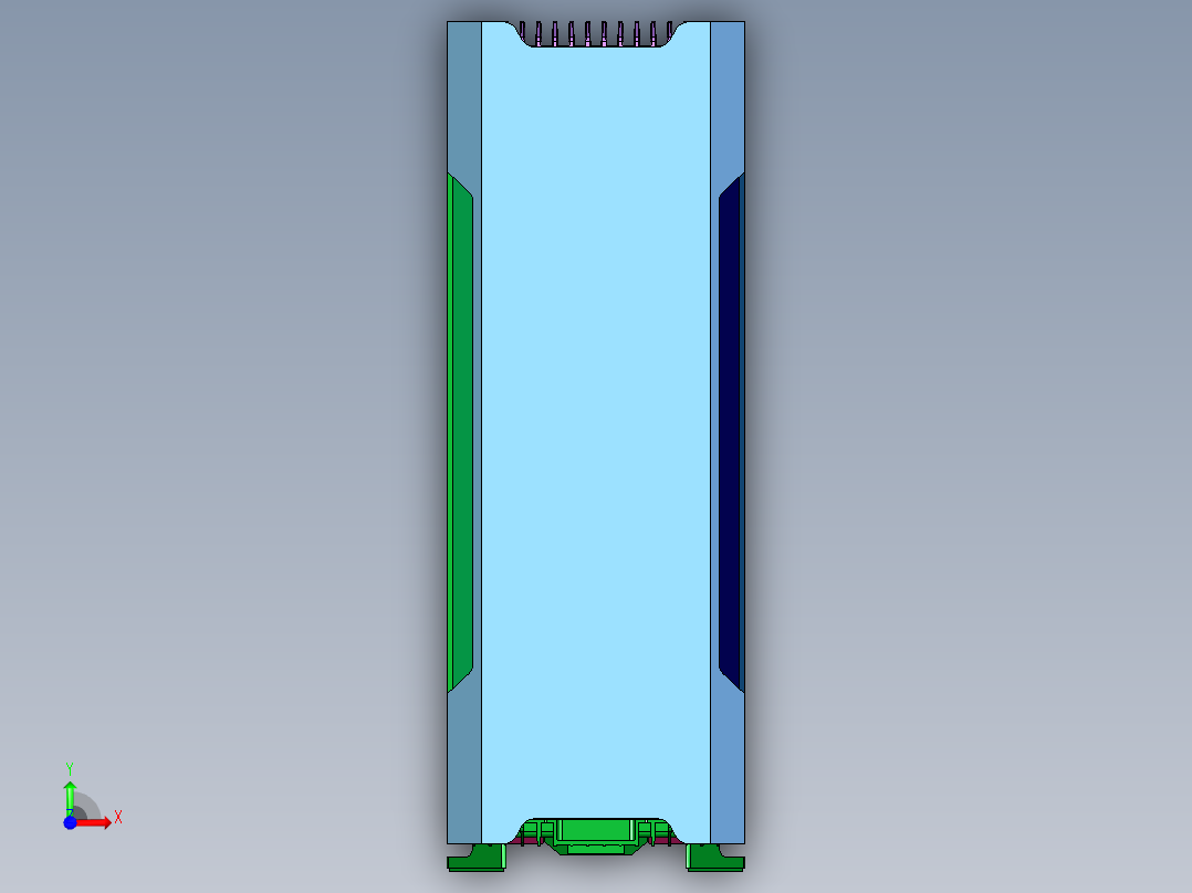 完全形态追风者SHIFT装机机箱前视图