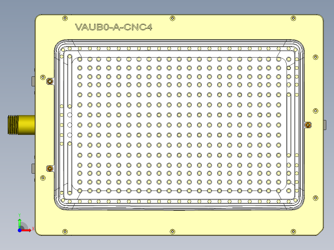 vaub0_lcd_cover619-cnc4笔记本CNC工装夹具三维模型-0622前视图