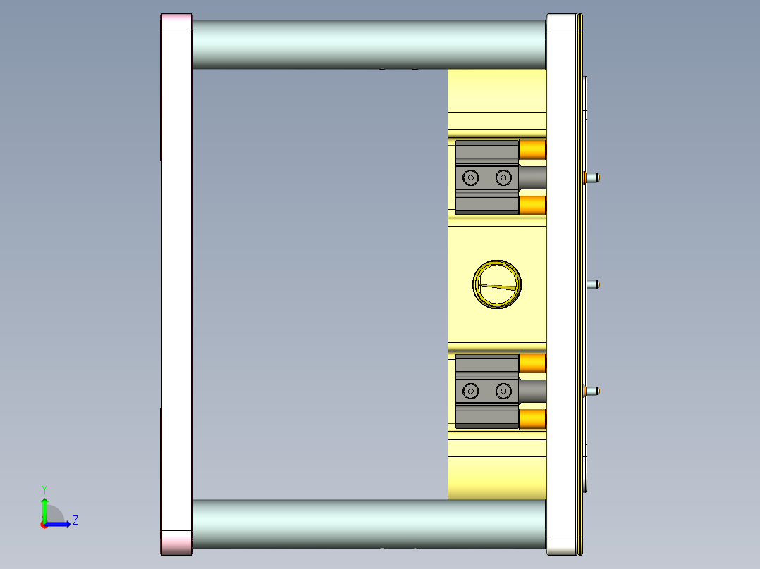 vaub0_lcd_cover619-cnc4笔记本CNC工装夹具三维模型-0622左视图