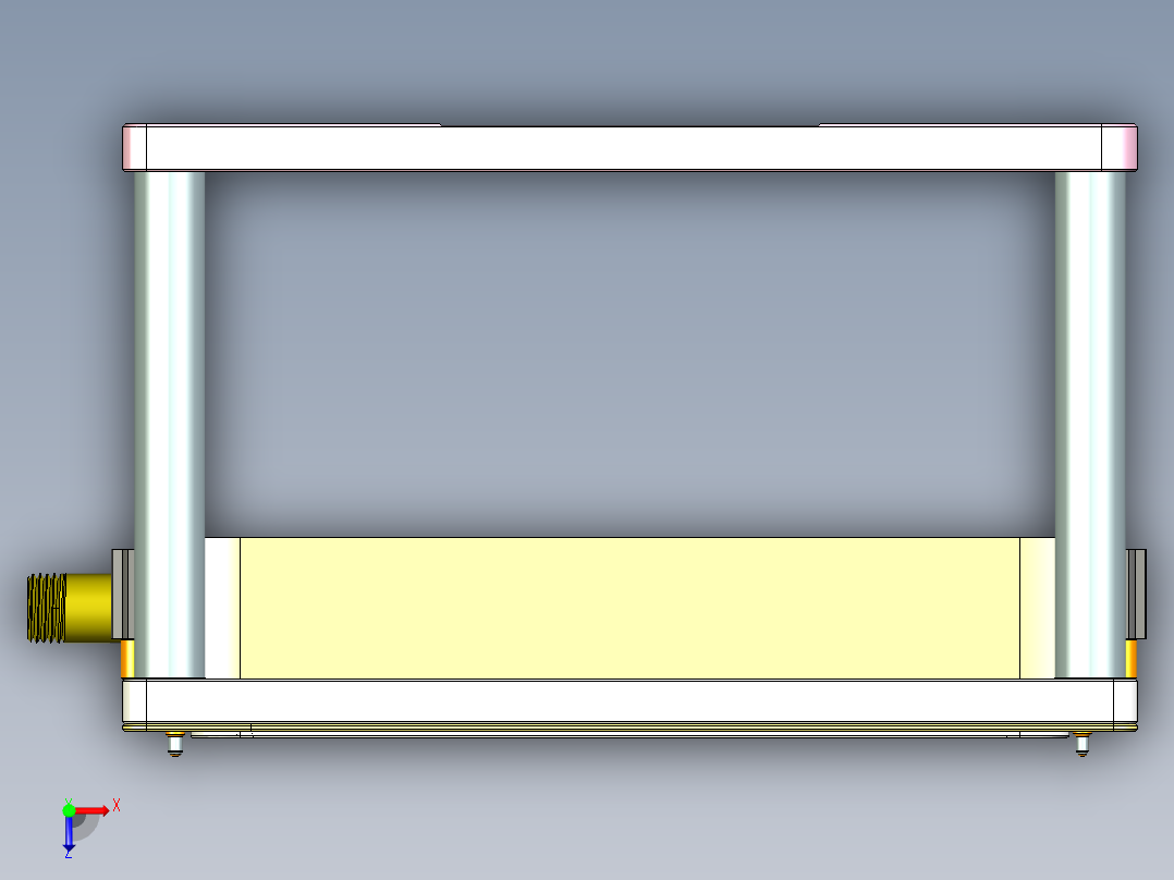 vaub0_lcd_cover619-cnc4笔记本CNC工装夹具三维模型-0622俯视图