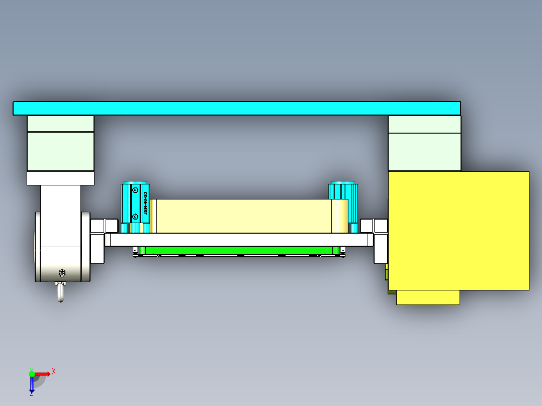 Aam00-A-笔记本CNC工装夹具三维模型CNC6-0430俯视图