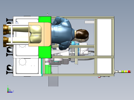 机械手吸附贴附保压一体机sw16可编辑左视缩略图