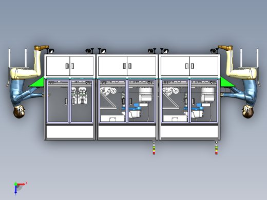 机械手吸附贴附保压一体机sw16可编辑俯视缩略图