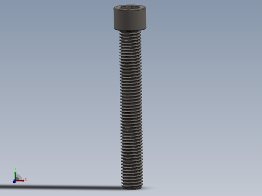 Screw_DIN_912_M12x90F_A2.SLDPRT公制内六角螺钉