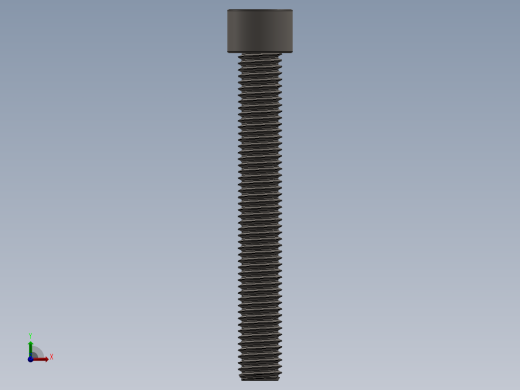 Screw_DIN_912_M12x90F_A2.SLDPRT公制内六角螺钉前视缩略图