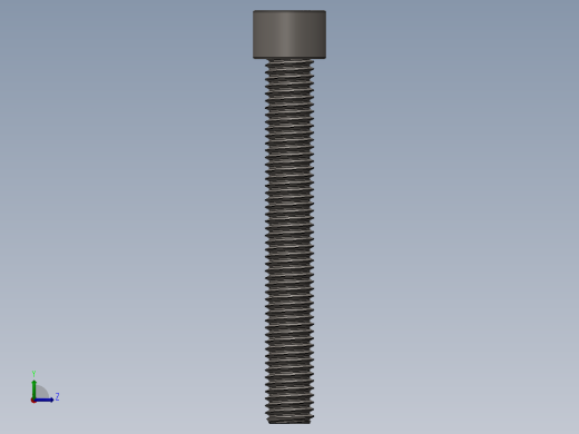 Screw_DIN_912_M12x90F_A2.SLDPRT公制内六角螺钉左视缩略图