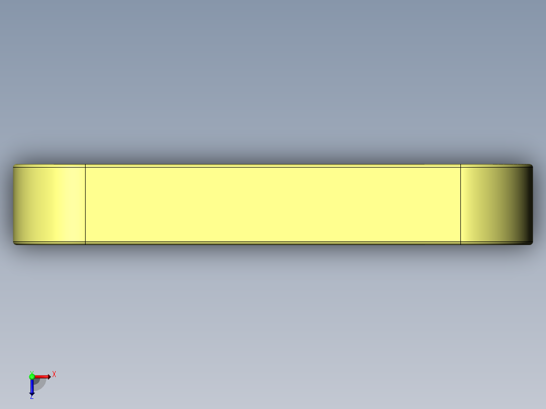普通平键A型50×28×180俯视图
